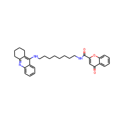 O=C(NCCCCCCCCNc1c2c(nc3ccccc13)CCCC2)c1cc(=O)c2ccccc2o1 ZINC000084618916