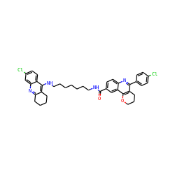 O=C(NCCCCCCCNc1c2c(nc3cc(Cl)ccc13)CCCC2)c1ccc2nc(-c3ccc(Cl)cc3)c3c(c2c1)OCCC3 ZINC000049614460