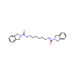 O=C(NCCCCCCNC(=O)N1Cc2ccccc2C1)N1Cc2ccccc2C1 ZINC000166890502