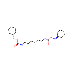 O=C(NCCCCCCNC(=O)ON=C1CCCCC1)ON=C1CCCCC1 ZINC000005188392