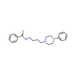 O=C(NCCCCN1CCN(c2ccccc2)CC1)c1ccccc1 ZINC000028762953