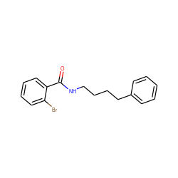 O=C(NCCCCc1ccccc1)c1ccccc1Br ZINC000002493706