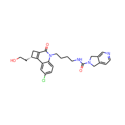 O=C(NCCCCn1c(=O)c2c(c3cc(Cl)ccc31)[C@H](CCO)C2)N1Cc2ccncc2C1 ZINC000165966539