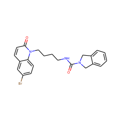 O=C(NCCCCn1c(=O)ccc2cc(Br)ccc21)N1Cc2ccccc2C1 ZINC000167235335