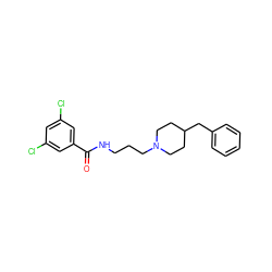 O=C(NCCCN1CCC(Cc2ccccc2)CC1)c1cc(Cl)cc(Cl)c1 ZINC000473114003