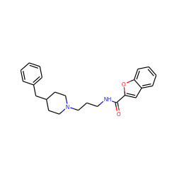 O=C(NCCCN1CCC(Cc2ccccc2)CC1)c1cc2ccccc2o1 ZINC000473124808