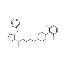 O=C(NCCCN1CCC(c2c(Cl)cccc2Cl)CC1)[C@@H]1CCCN1Cc1ccccc1 ZINC000071295948