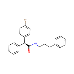 O=C(NCCCc1ccccc1)[C@@H](c1ccccc1)c1ccc(Br)cc1 ZINC000040918385