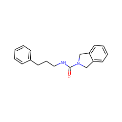 O=C(NCCCc1ccccc1)N1Cc2ccccc2C1 ZINC000106254733