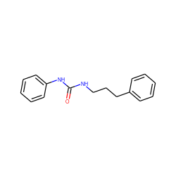 O=C(NCCCc1ccccc1)Nc1ccccc1 ZINC000001719446