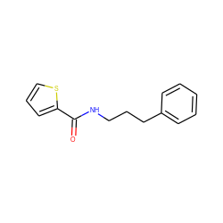 O=C(NCCCc1ccccc1)c1cccs1 ZINC000002773943