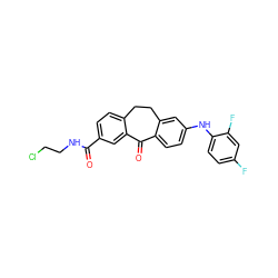 O=C(NCCCl)c1ccc2c(c1)C(=O)c1ccc(Nc3ccc(F)cc3F)cc1CC2 ZINC000095594667