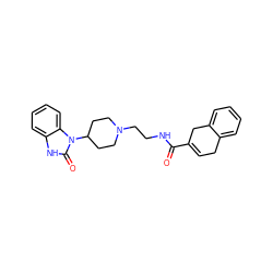 O=C(NCCN1CCC(n2c(=O)[nH]c3ccccc32)CC1)C1=CCc2ccccc2C1 ZINC000040953311