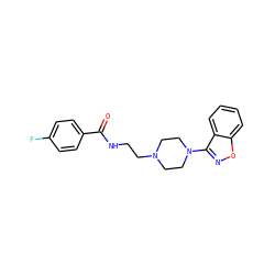 O=C(NCCN1CCN(c2noc3ccccc23)CC1)c1ccc(F)cc1 ZINC000064527531