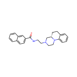 O=C(NCCN1CCN2c3ccccc3CC[C@H]2C1)c1ccc2ccccc2c1 ZINC000028334902