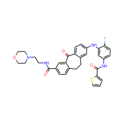 O=C(NCCN1CCOCC1)c1ccc2c(c1)C(=O)c1ccc(Nc3cc(NC(=O)c4cccs4)ccc3F)cc1CC2 ZINC001772619814