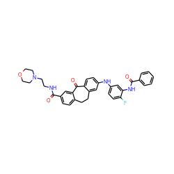 O=C(NCCN1CCOCC1)c1ccc2c(c1)C(=O)c1ccc(Nc3ccc(F)c(NC(=O)c4ccccc4)c3)cc1CC2 ZINC000095594680