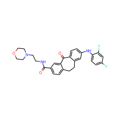 O=C(NCCN1CCOCC1)c1ccc2c(c1)C(=O)c1ccc(Nc3ccc(F)cc3F)cc1CC2 ZINC000095593448