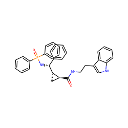 O=C(NCCc1c[nH]c2ccccc12)[C@H]1C[C@@H]1[C@H](NP(=O)(c1ccccc1)c1ccccc1)c1ccccc1 ZINC000008018727