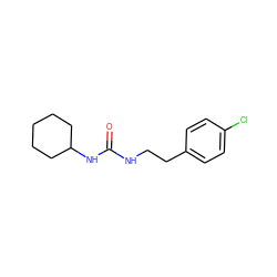 O=C(NCCc1ccc(Cl)cc1)NC1CCCCC1 ZINC000000409091