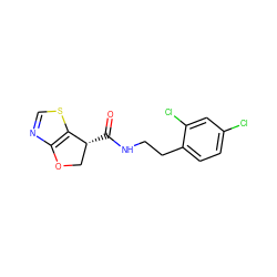 O=C(NCCc1ccc(Cl)cc1Cl)[C@@H]1COc2ncsc21 ZINC000220866509