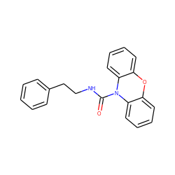 O=C(NCCc1ccccc1)N1c2ccccc2Oc2ccccc21 ZINC000095576375