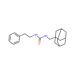 O=C(NCCc1ccccc1)NCC12CC3CC(CC(C3)C1)C2 ZINC000058467258