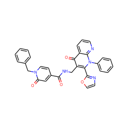 O=C(NCc1c(-c2ncco2)n(-c2ccccc2)c2ncccc2c1=O)c1ccn(Cc2ccccc2)c(=O)c1 ZINC000096170097