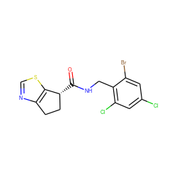 O=C(NCc1c(Cl)cc(Cl)cc1Br)[C@@H]1CCc2ncsc21 ZINC000223964014