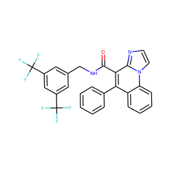 O=C(NCc1cc(C(F)(F)F)cc(C(F)(F)F)c1)c1c(-c2ccccc2)c2ccccc2n2ccnc12 ZINC000040380787