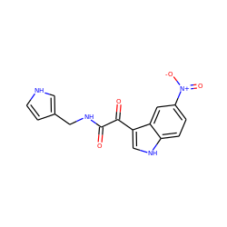 O=C(NCc1cc[nH]c1)C(=O)c1c[nH]c2ccc([N+](=O)[O-])cc12 ZINC000013685603