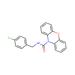 O=C(NCc1ccc(Cl)cc1)N1c2ccccc2Oc2ccccc21 ZINC000095578084