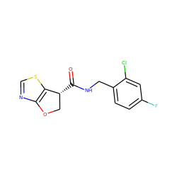 O=C(NCc1ccc(F)cc1Cl)[C@@H]1COc2ncsc21 ZINC000220865527