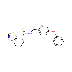 O=C(NCc1ccc(Oc2ccccc2)cc1)[C@@H]1CCCc2ncsc21 ZINC000220887220