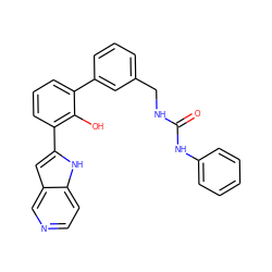 O=C(NCc1cccc(-c2cccc(-c3cc4cnccc4[nH]3)c2O)c1)Nc1ccccc1 ZINC000102221018