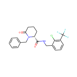 O=C(NCc1cccc(C(F)(F)F)c1Cl)[C@H]1CCCC(=O)N1Cc1ccccc1 ZINC000095565044