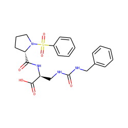 O=C(NCc1ccccc1)NC[C@H](NC(=O)[C@@H]1CCCN1S(=O)(=O)c1ccccc1)C(=O)O ZINC000014969658