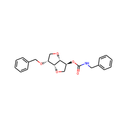 O=C(NCc1ccccc1)O[C@H]1CO[C@@H]2[C@H](OCc3ccccc3)CO[C@H]12 ZINC000045372660