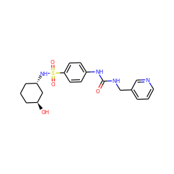 O=C(NCc1cccnc1)Nc1ccc(S(=O)(=O)N[C@H]2CCC[C@H](O)C2)cc1 ZINC000096271672