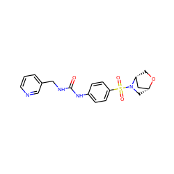 O=C(NCc1cccnc1)Nc1ccc(S(=O)(=O)N2C[C@@H]3C[C@H]2CO3)cc1 ZINC000096271689