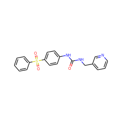 O=C(NCc1cccnc1)Nc1ccc(S(=O)(=O)c2ccccc2)cc1 ZINC000096271353