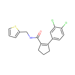 O=C(NCc1cccs1)C1=C(c2ccc(Cl)c(Cl)c2)CCC1 ZINC000028957303