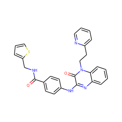 O=C(NCc1cccs1)c1ccc(Nc2nc3ccccc3n(CCc3ccccn3)c2=O)cc1 ZINC000028526602