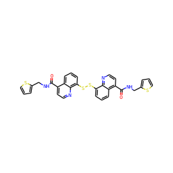 O=C(NCc1cccs1)c1ccnc2c(SSc3cccc4c(C(=O)NCc5cccs5)ccnc34)cccc12 ZINC001772650674