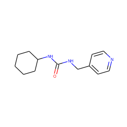 O=C(NCc1ccncc1)NC1CCCCC1 ZINC000000461789