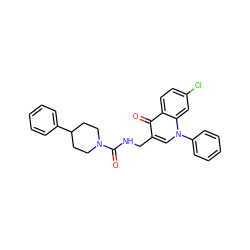 O=C(NCc1cn(-c2ccccc2)c2cc(Cl)ccc2c1=O)N1CCC(c2ccccc2)CC1 ZINC000096170280