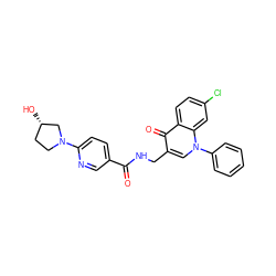 O=C(NCc1cn(-c2ccccc2)c2cc(Cl)ccc2c1=O)c1ccc(N2CC[C@H](O)C2)nc1 ZINC000096170179