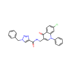 O=C(NCc1cn(-c2ccccc2)c2cc(Cl)ccc2c1=O)c1cn(Cc2ccccc2)nn1 ZINC000096170146