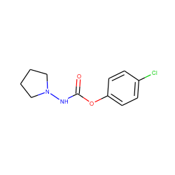 O=C(NN1CCCC1)Oc1ccc(Cl)cc1 ZINC000029467359