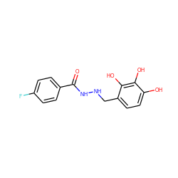 O=C(NNCc1ccc(O)c(O)c1O)c1ccc(F)cc1 ZINC001772639352